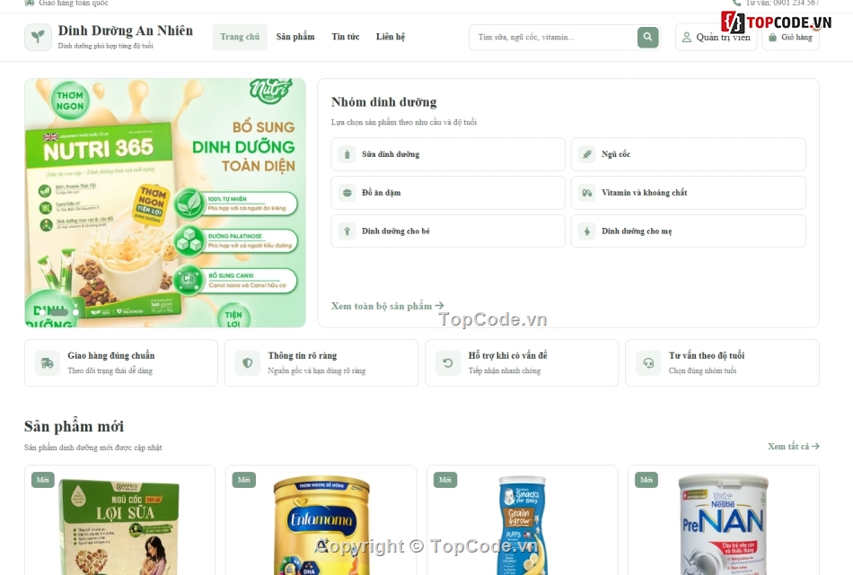 Web ẩm thực,bán thực phẩm,bán thực phẩm dinh dưỡng